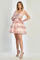 Cocktail Dresses Short Homecoming Tiered Cocktail Dress Blush