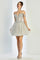 Cocktail Dresses Homecoming Prom Short A Line Glitter Corset Cocktail Dress Silver