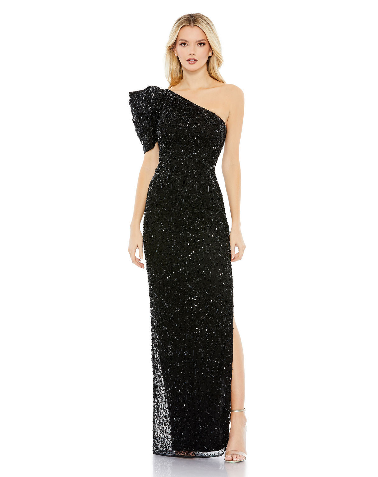 Formal Dresses Long Beaded Sequin Formal Prom Dress Black