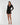 Cocktail Dresses Long Sleeve Fitted Short Cocktail Mini Dress Black