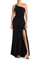 Prom Dresses Fitted Long Formal Slit Prom Dress Black