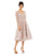 Cocktail Dresses Long Sleeve A Line Cocktail Tea Length Dress Nude