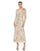 Formal Dresses Long Sleeve Flower Formal Prom Dress Nude