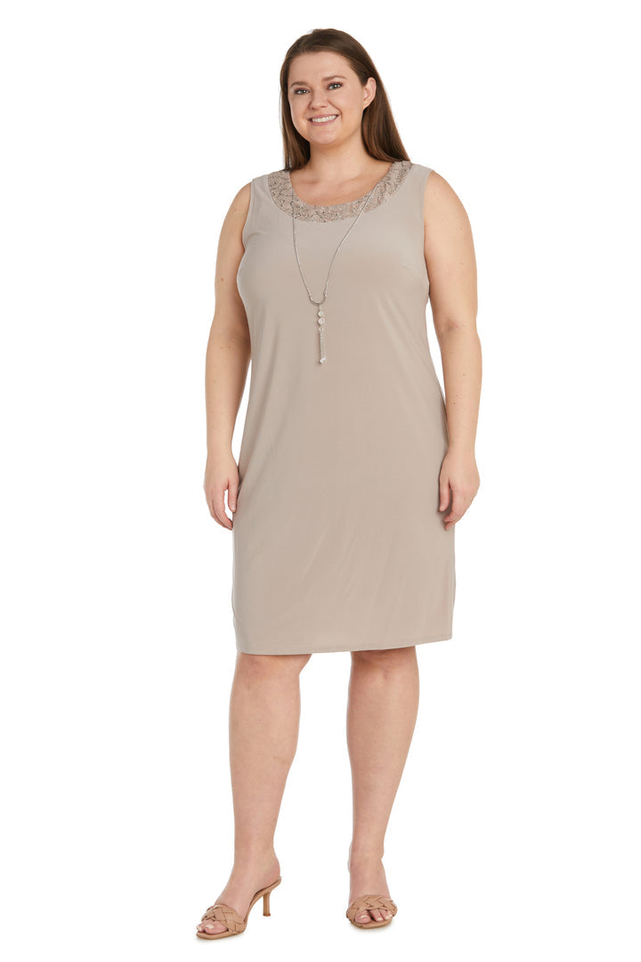 Plus Size Dresses Short Mother of the Bride Plus Size Sequin Jacket Dress Champagne