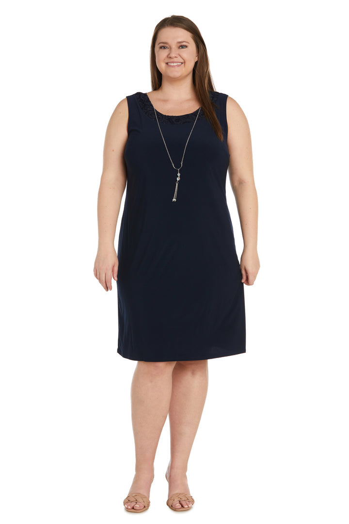 Plus Size Dresses Short Mother of the Bride Plus Size Sequin Jacket Dress Navy