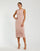 Formal Dresses Beaded Tea Length Floral Formal Dress Vintage Lilac