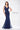 Formal Dresses Beaded Long Fit Formal Dress Navy Blue