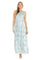 Formal Dresses Long Formal Metallic Printed Dress Seafoam/Silver