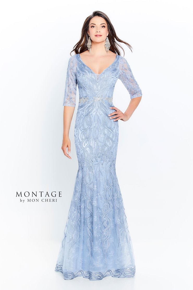 Formal Dresses Long Beaded Lace Metallic Evening Formal Dress Light Blue