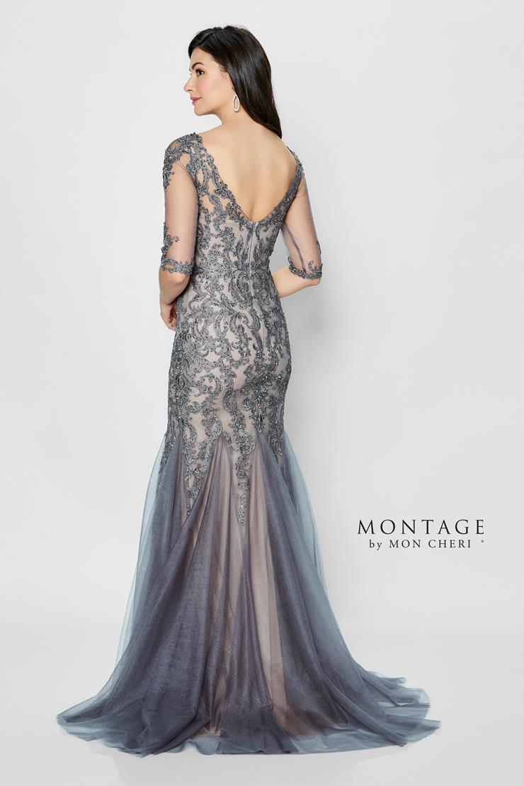 Formal Dresses Long Metallic Lace Fit Formal Dress Charcoal/Nude