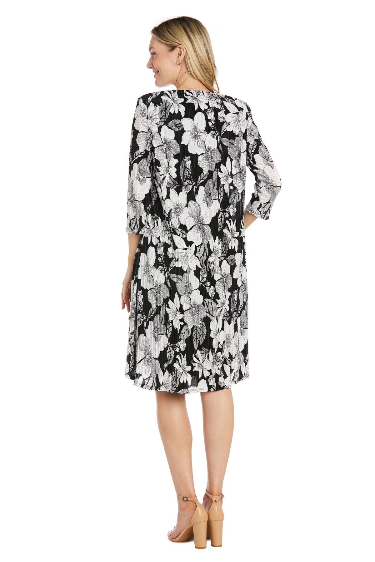 Mother of the Bride Dresses Short Two Piece Mother of the Bride Petite Dress Black/White