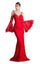 Formal Dresses Long Fitted Formal Lace Dress Red