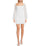 Cocktail Dresses Long Sleeve Bodycon Short Cocktail Dress White