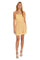 Cocktail Dresses Short Printed Cocktail Layered Dress Yellow/Peach