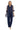 Pant Suit Mother of the Bride Metallic Flower Jacket Pant Suit Navy/Silver