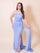 Prom Dresses Prom Long Glitter Slit Evening Prom Dress Light Blue