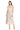 Cocktail Dresses Floral Printed Petite Midi Cocktail Dress Ecru
