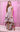 Prom Dresses A Line Formal High Low Prom Dress Pink/Grey