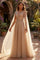 Navy Cape Sleeve Beaded Evening Gown – Gold