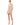 Cocktail Dresses Short Sleeve Metallic Cocktail Dress Nude Silver