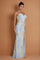 Formal Dresses Beaded Architectural Sculptural Couture Dress Paris Blue