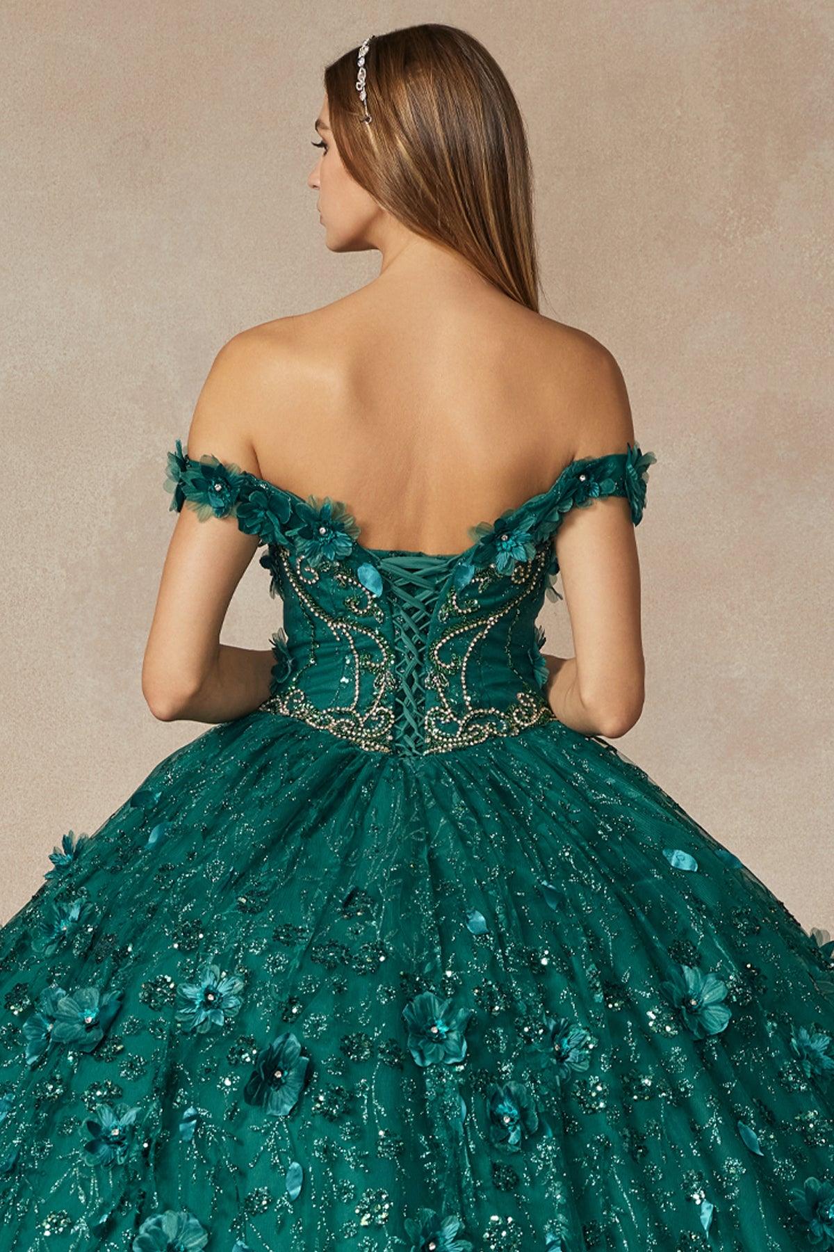 Long Ball Gown Off Shoulder Quinceanera Dress