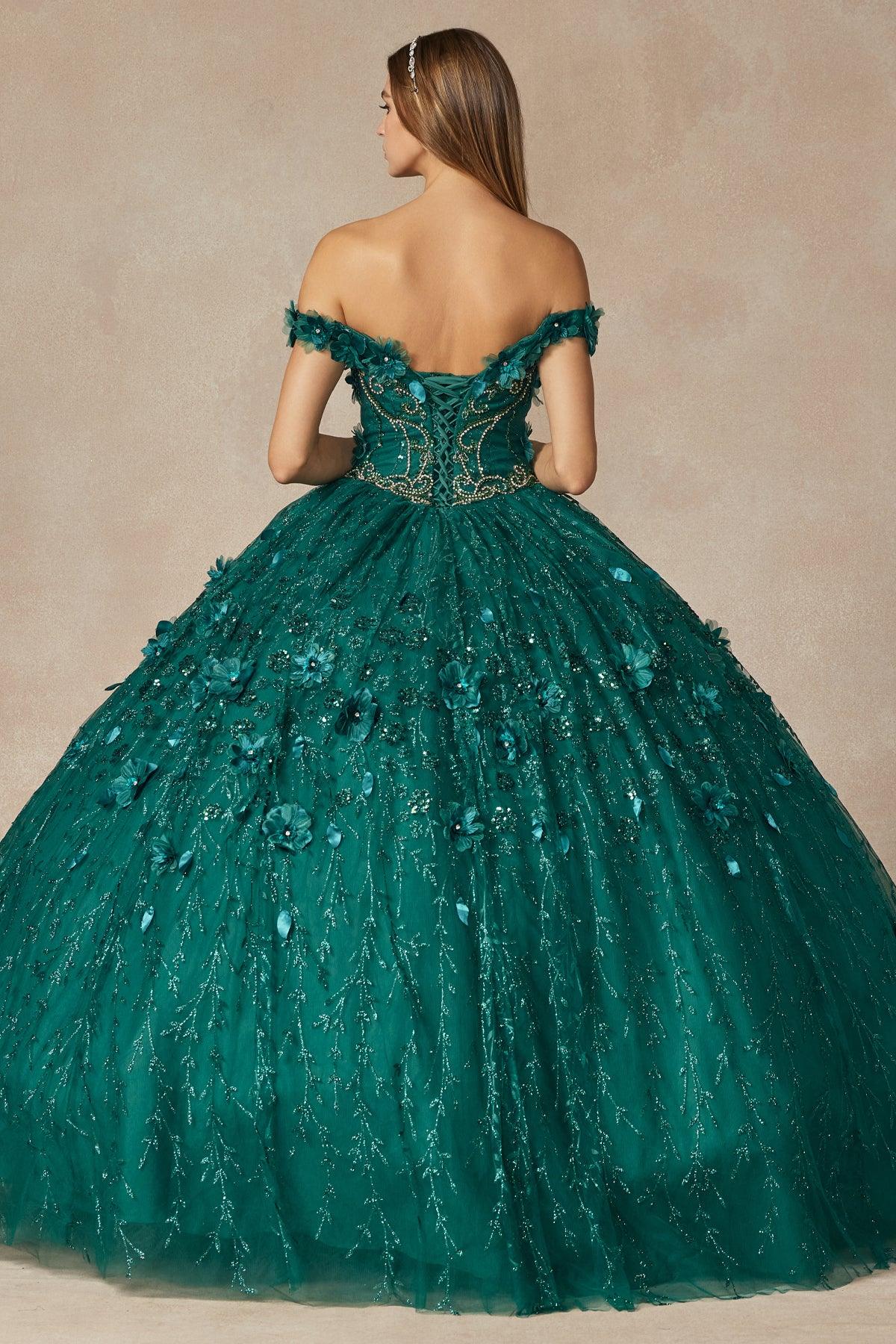 Long Ball Gown Off Shoulder Quinceanera Dress