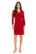 Cocktail Dresses Long Sleeve Fitted Petite Short Cocktail Dress Red