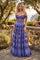 Long Corset Ruffled Off Shoulder Prom Dress