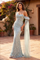 Evening Gown Off-Shoulder Pleated Satin Formal Dress – Purple