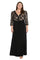 Plus Size Dresses Long Formal Mother of the Bride Plus Size Dress Black/Nude