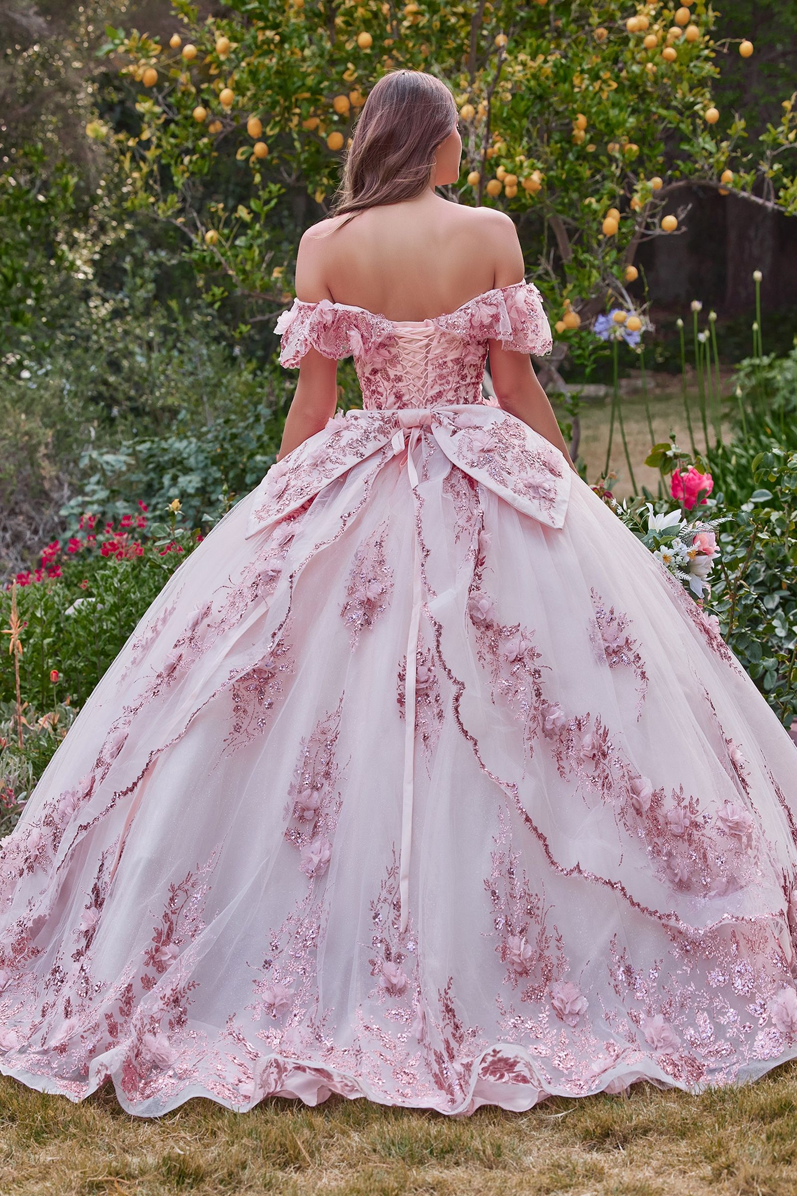 LaDivine 15701 Long Ball Gown Quinceanera Dresses