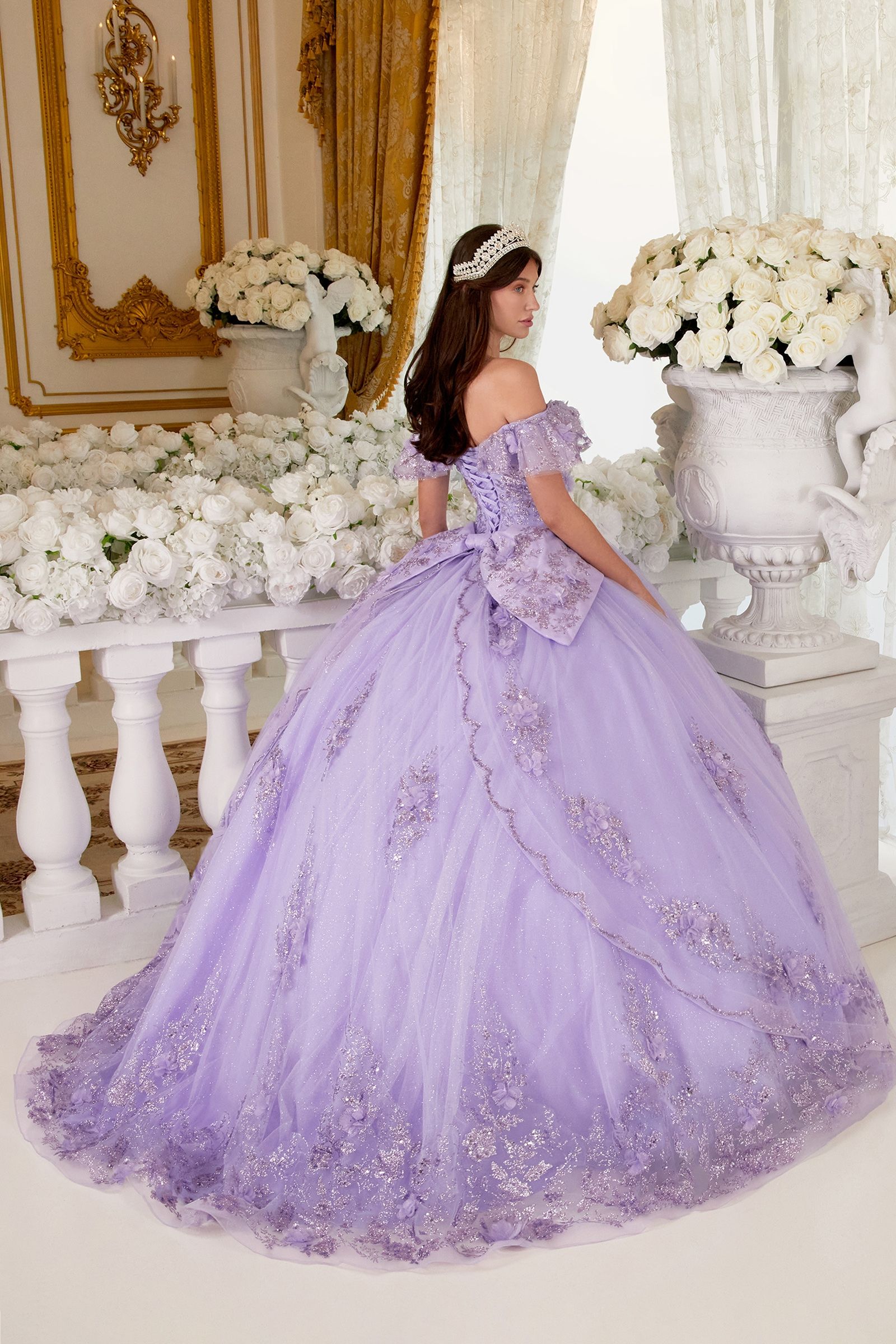 LaDivine 15701 Long Ball Gown Quinceanera Dresses