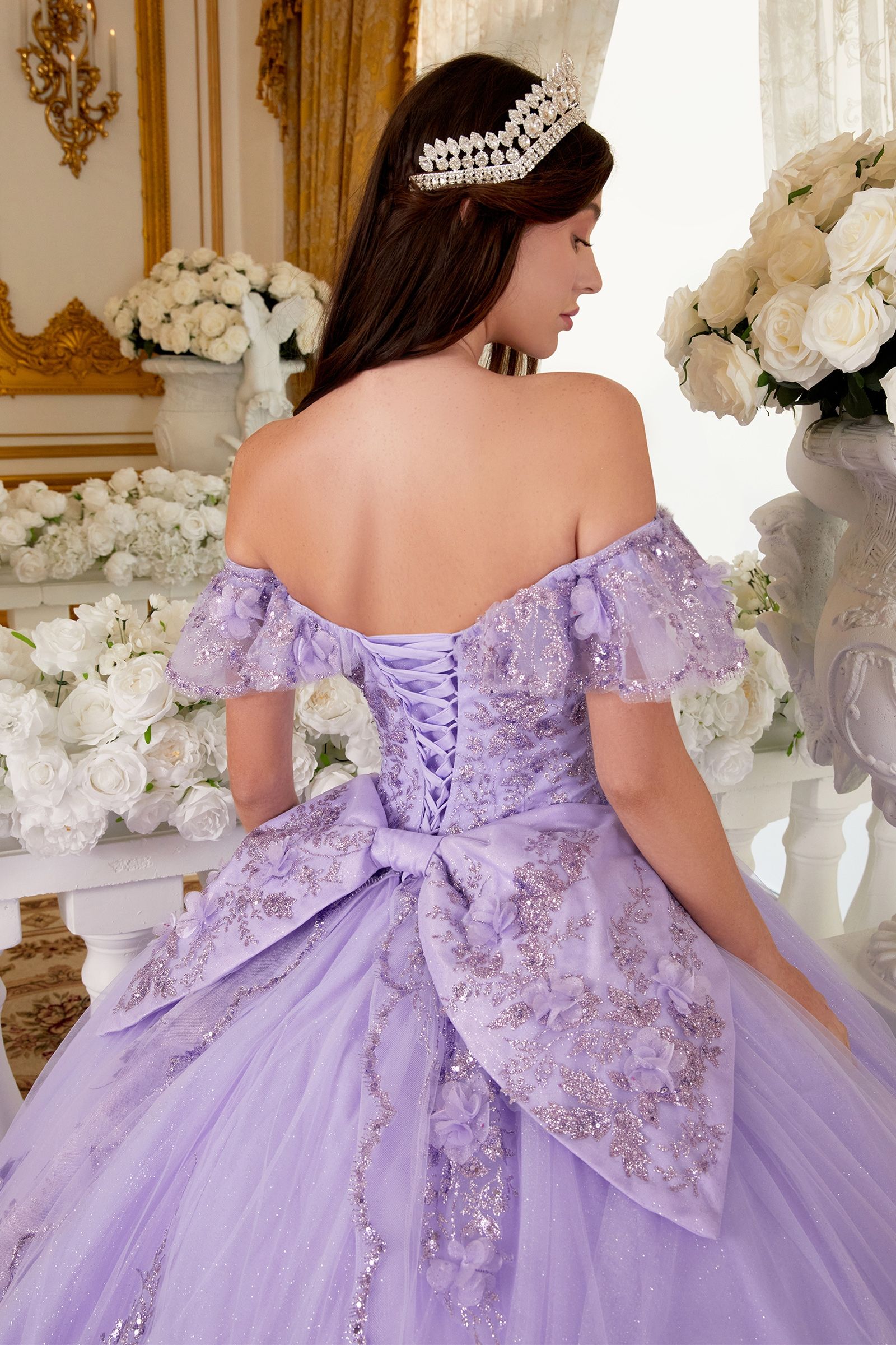 LaDivine 15701 Long Ball Gown Quinceanera Dresses