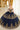 Quinceniera Dresses Ball Gown Long Lace Quinceanera Dress Navy Gold