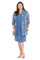 Plus Size Dresses Plus Size Short Print Jacket Cocktail Dress Wedgewood