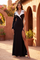 Tuxedo Inspired Evening Gown Black Tie Dress – Black/White