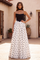 Long Sweetheart Polka Dot Prom Dress – Black