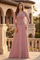 Long Sleeve Formal Dress Evening Gown – Mauve