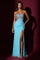 Prom Strapless Beaded Bodice Ruched Formal Dress – Yellow