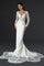 Wedding Dresses  Long Simple Mermaid Wedding Dress Off White