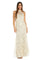 Formal Dresses Long 3D Floral Sequin Formal Evening Dress Vanilla