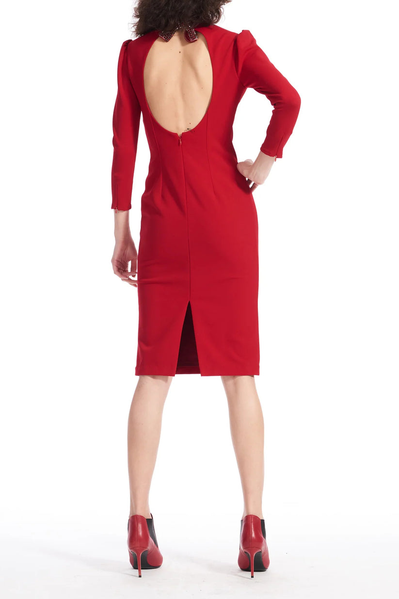 Cocktail Dresses Short Cocktail Beaded Dress Red