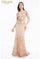 Prom Dresses Long Formal Sequin Metallic Prom Dress Rose Gold Nude