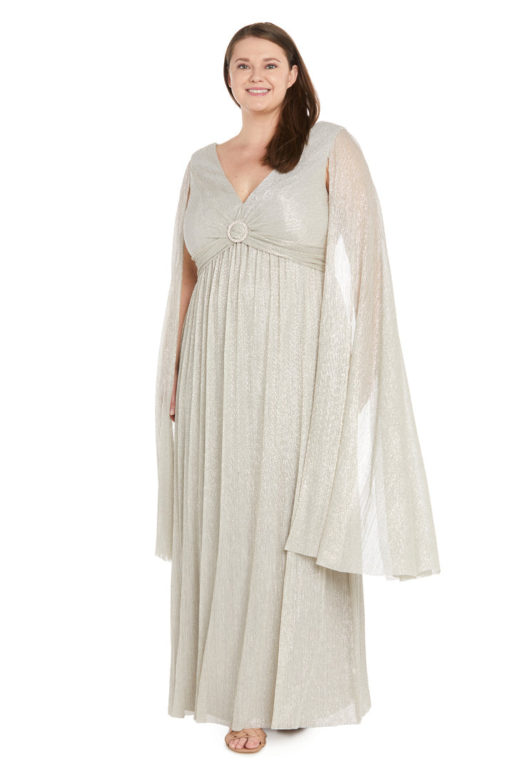 Plus Size Dresses Long Metallic Mother of the Bride Dress Plus Size Champagne