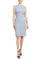 Cocktail Dresses Fitted Short Cocktail Knee Length Dress Baby Blue