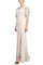 Formal Dresses Long Fitted Formal Evening Slit Dress Taupe