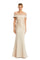 Mother of the BrideDresses Long Formal Beaded Cape Mother of the Bride Dress Champagne