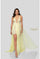 Prom Dresses A Line High Low Formal Beaded Lace Prom Dress Yellow Nude