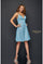 Cocktail Dresses Short A Line Glitter Homecoming Cocktail Dress Tifany Silver